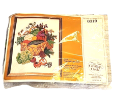 Creative Circle Fruit Basket Crewel Kit #320 Opened But Not Stitched - $37.39