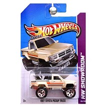 2013 Hot Wheels Hw Showroom - 1987 Toyota Pickup Truck - Tan - £34.46 GBP