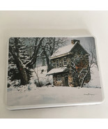 Empty Kiwi winter shoe care kit decorative tin square with winter countr... - $27.01 CAD