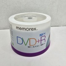 Memorex 50 Pack 16X  4.7GB DVD-R Spindle Factory Sealed - £7.71 GBP