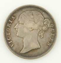 1840 Victoria Inde Roupie Argent Haut Grade Pièce de Monnaie XF Indien F... - $2,052.05 MXN