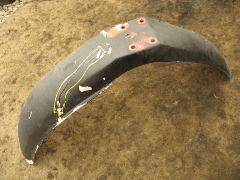 FRONT FENDER MUD GUARD 1983 83 SUZUKI SP100 SP 100 - $11.70