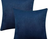 Set of 2 Throw Pillow Covers, Velvet Decorative Pillow Covers, Square So... - £12.39 GBP