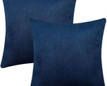 Set of 2 Throw Pillow Covers, Velvet Decorative Pillow Covers, Square So... - $15.83