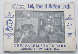 Vintage Souvenir Card Set 20 Views of Early Home of Abraham Lincoln - Ne... - $12.58