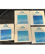 Lot of 5 KLM Business Class  Delft Blue 3&quot; Tiles with COA AVIATION Tile - $39.59