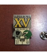 1981 STARLINE SUPER BOWL XV PIN OAKLAND RAIDERS 27 - PHILADELPHIA EAGLES 10 - $5.90