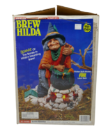 Accent Ultd Brew Hilda Halloween Witch Cauldron with Flicker Bulb Fire RARE - $137.63 CAD