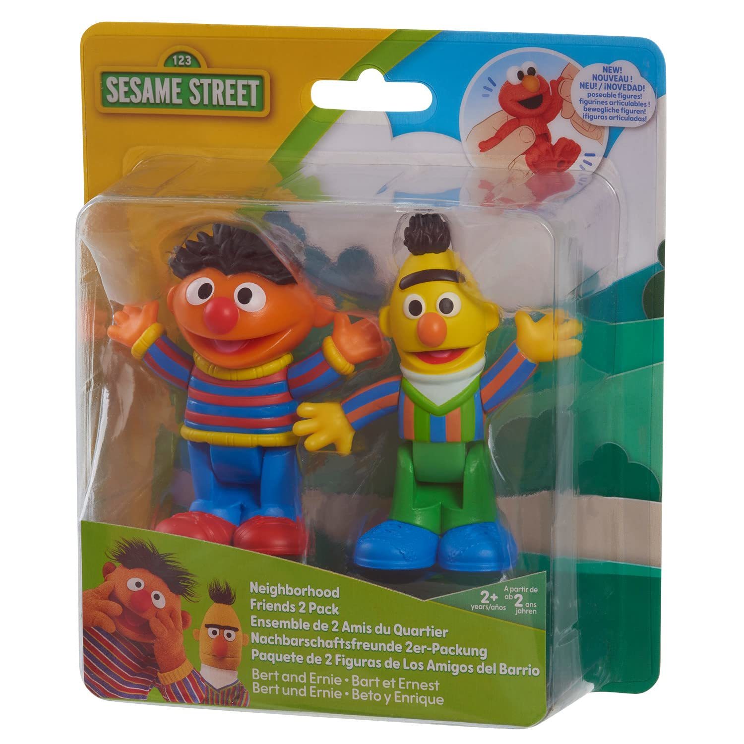 Sesame Street Neighborhood Friends Movable Figures Set of 2 7.5 cm Tall (Bert... Item image 3