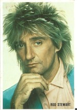 ⭕VTG card pocket calendar 1985 ROD STEWART Portugal group music singer - $73.98 MXN