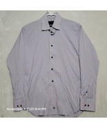 David Donahue Men&#39;s Dress Shirt Size 16-34/35 Purple Long Sleeve Button Up - £25.82 GBP