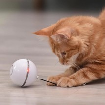 Smart Interactive Self-Rotating Cat Toy Ball - $28.97