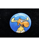 Vintage 1984 BULLWINKLE &amp; Rocky Button Pin Button-Up Co Cartoon 1.5&quot; Imp... - $149.19 MXN
