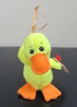 Ty Jingle Beanies Quackers the Duck 4&quot; Long NEW - $5.88