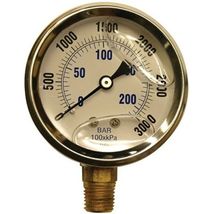 Apache 99019109 2.5&quot;, Stainless Steel, Glycerin Pressure Gauge - €29,22 EUR