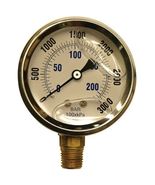 Apache 99019109 2.5&quot;, Stainless Steel, Glycerin Pressure Gauge - $620.58 MXN