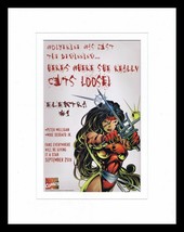 ORIGINAL Vintage 1996 Elektra Marvel Comics 11x14 Framed Advertisement - £27.69 GBP