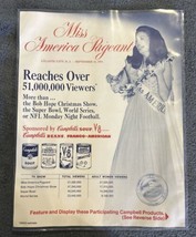 1971 Miss America Pageant Campbell&#39;s Soup Advertising Collectable In Plastic - £33.51 GBP