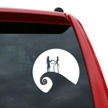 Nightmare Before Christmas / Jack and Sally Vinyl Decal | Color: White | 5&quot; tall - £3.98 GBP