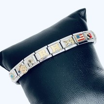 Charm Bracelet Mixed Zoppini Manuel Zed Charms Stainless Steel Italian D... - $26.18