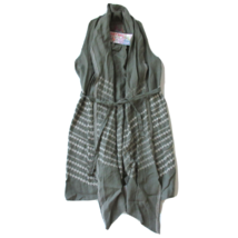 NWT JWLA Johnny Was LA Petra in Army Green Embroidered Belted Drape Line... - $71.28