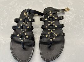 NWOB Tory Burch Sandal Strap Brown Patent Leather Gold Details  Size 8M - $59.40