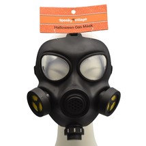 Spooky Village Halloween Gas Mask Adult Costume Black 8.25 in x 3.5 in x 9.25 in - £15.97 GBP