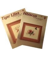 Tiger Lilies &amp; Hibiscus from Original Colors by Janet Powers Cross Stitc... - $9.95