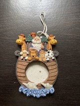 Noah’s Ark Christmas Photo Ornament Resin 5.25” X 3.5” - £8.31 GBP