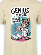 FANTUCCI Biologist T-Shirt Collection | Lab Cat Genius T-Shirt | Unisex - £16.43 GBP+