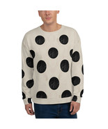 65 MCMLXV Unisex Beige Fur Polkadot Print Sweatshirt - £52.08 GBP