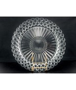 Anchor Hocking Clear Glass 9.25&quot; Plate, Waterford Pattern, Diamonds &amp; St... - £11.71 GBP