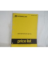 Vintage Caterpillar Generator Sets Price list December 1974 Generators a... - $24.48