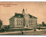 New High School Building Sycamore Ohio OH Sepia DB Postcard H28 - $4.90