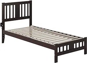 AFI, Tahoe Solid Wood Platform Bed with Footboard and Attachable USB Cha... - $378.99