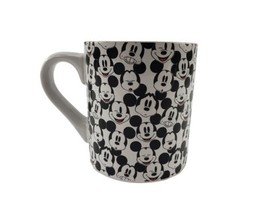 Disney Mickey Mouse Face Pattern Ceramic Black White Coffee Tea Mug Cup ... - £9.14 GBP