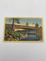 Vintage Postcard Thousand Islands International Bridge New York Posted 1951 - £1.90 GBP
