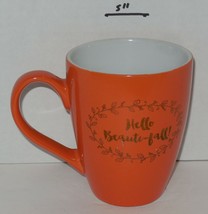 &quot;Hello Beauti-Fall!&quot; Fall Coffee Mug Cup Ceramic - £7.73 GBP