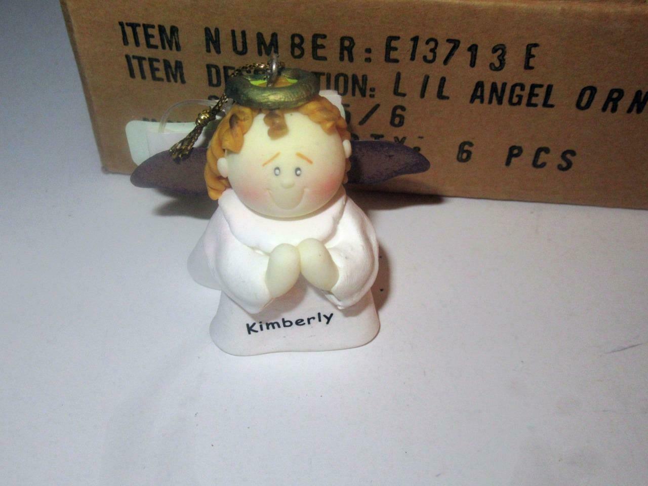 Primary image for CHRISTMAS ORNAMENTS WHOLESALE- LITTLE ANGELS- 'KIMBERLY' -  (6) - NEW -S1