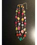 Women&#39;s Crystal Bead And Shell Necklace - $16.78