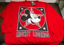 Vtg NWT Mickey Unlimited XXL Mickey Mouse Legends red  Sweatshirt USA 2X - £36.17 GBP
