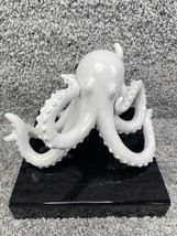 Art Porcelain Octopus White Figurine Decorative Nautical Home Decor - £29.75 GBP