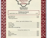Northtowner Restaurant &amp; Lounge Menu Northtown Mall Spokane Washington 1... - $18.81