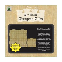 Dry Erase Dungeon Tiles: Earthtone - Combo Pack of 5 10&quot; &amp; 16 5&quot; Squares - £34.50 GBP