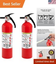 Home Fire Extinguisher 1-A:10-B:C - Dry Chemical, 2 Pack with Mounting B... - $64.49