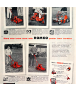 1956 Homko Power Mowers Advertisement Vintage Red Grange Don Budge Felle... - $24.99