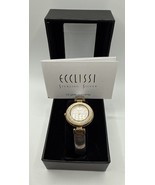 Ecclissi 32310 Sterling Silver Watch Women Two Tone .925 Case &amp; Band NOS... - $1,383.03 MXN