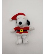 Hallmark Peanuts Gang CHRISTMAS SANTA SNOOPY 8&quot; Plush   - $19.78