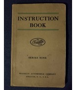 1922 Franklin Instruction Book Series 9 Nine Franklin Automobile Company... - $131.00