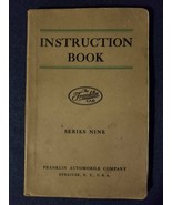 1922 Franklin Instruction Book Series 9 Nine Franklin Automobile Company... - £103.04 GBP